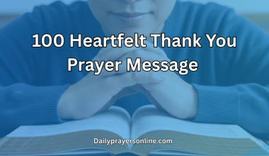 100 Heartfelt Thank You Prayer Message