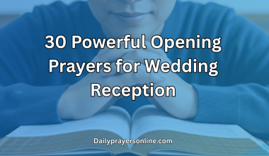 Opening Prayers for Wedding Reception