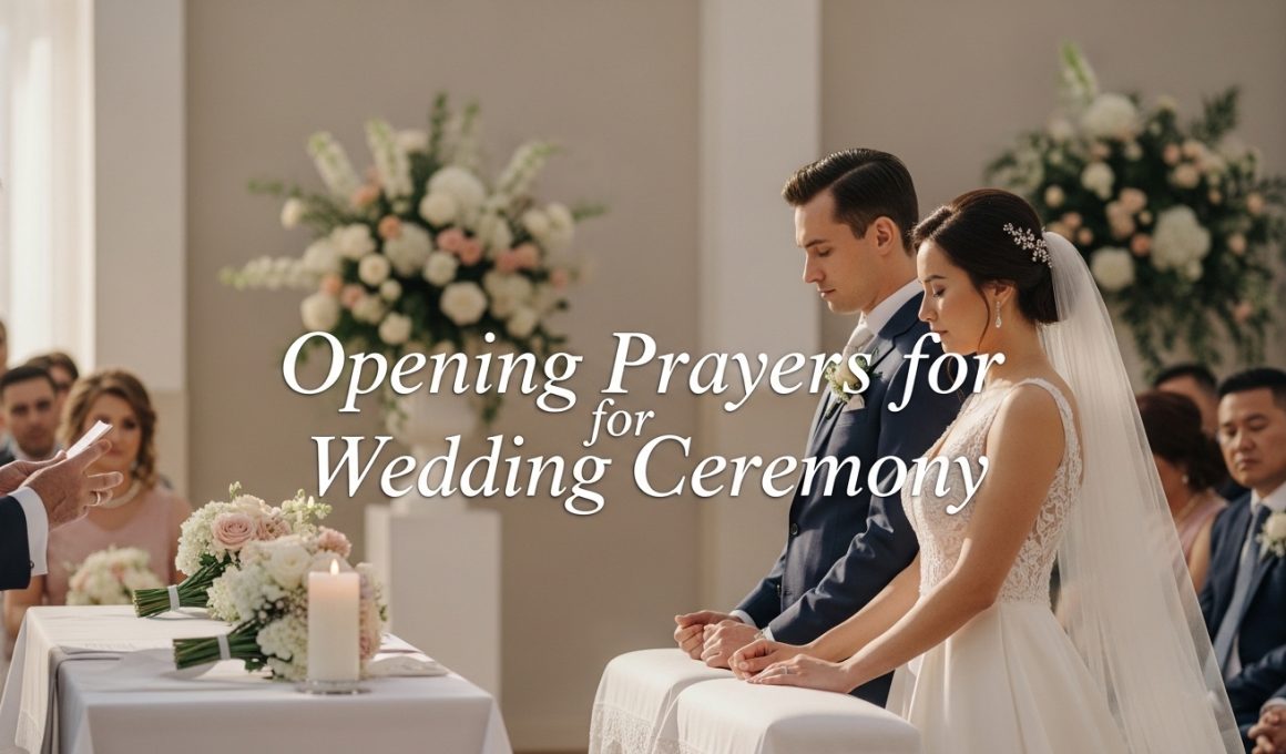30 Powerful Opening Prayers for Wedding Ceremony With Bible Verses